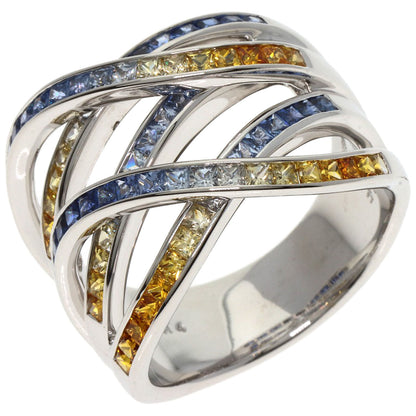 Jeunet sapphire Ring K18 White Gold Ladies [Used]