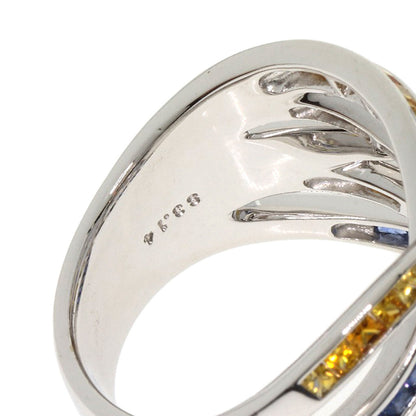 Jeunet sapphire Ring K18 White Gold Ladies [Used]