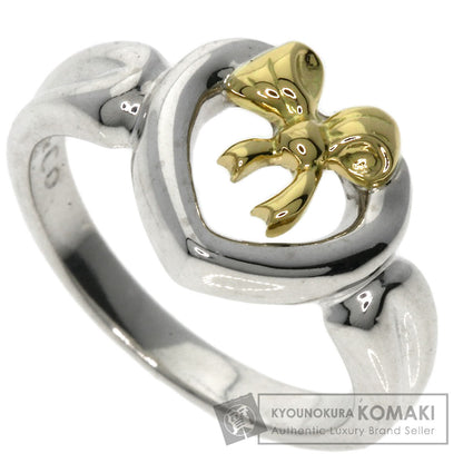 TIFFANY&Co. Heart ribbon Ring Silver 18K Yellow GoldLadies [Used]