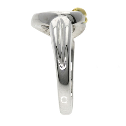 TIFFANY&Co. Heart ribbon Ring Silver 18K Yellow GoldLadies [Used]