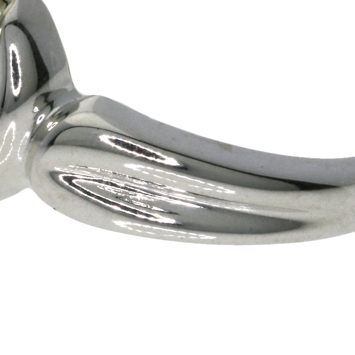 TIFFANY&Co. Heart ribbon Ring Silver 18K Yellow GoldLadies [Used]