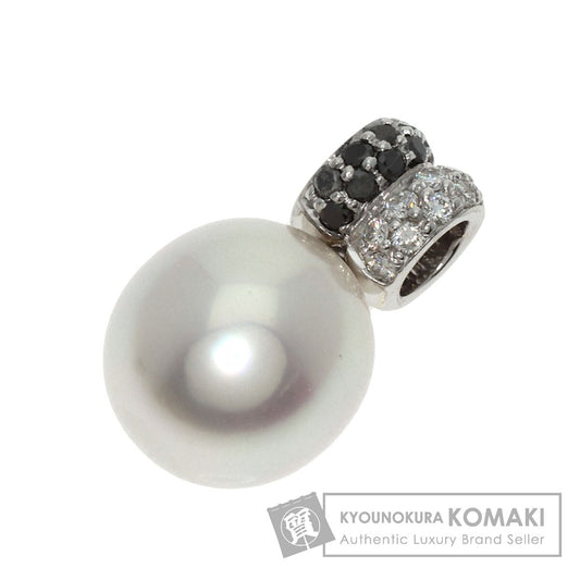 AUTORE Pearl Pearl Diamond Pendant top K18 White Gold 4.5g　Ladies