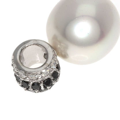 AUTORE Pearl Pearl Diamond Pendant top K18 White Gold 4.5g　Ladies