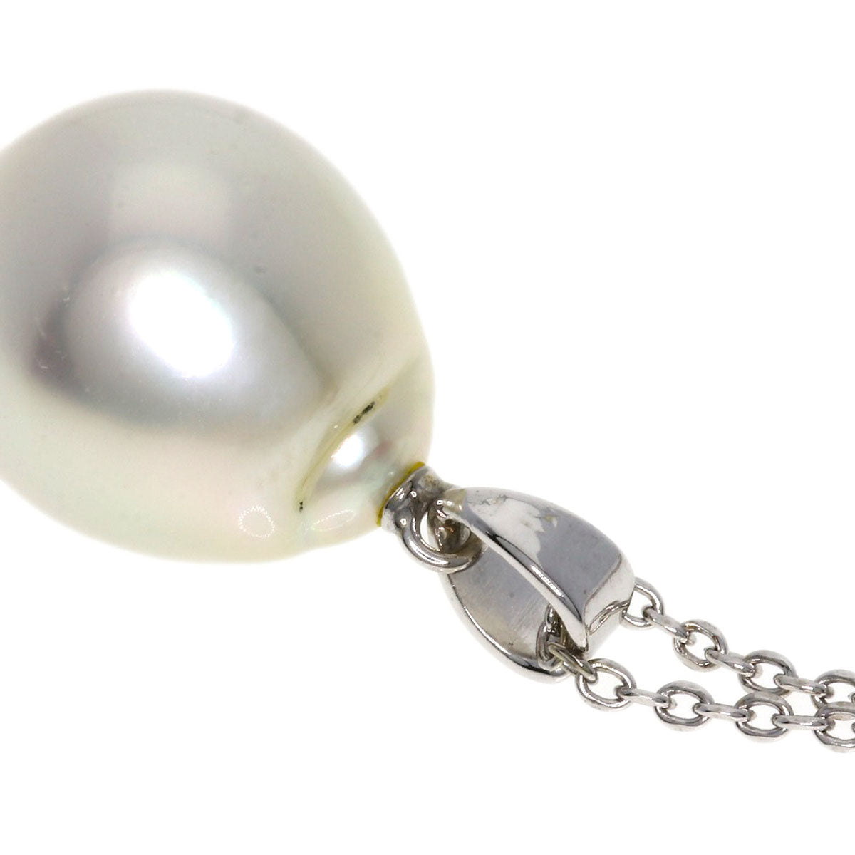MIKIMOTO Pearl Pearl Necklace K14 White Gold Ladies [Used]