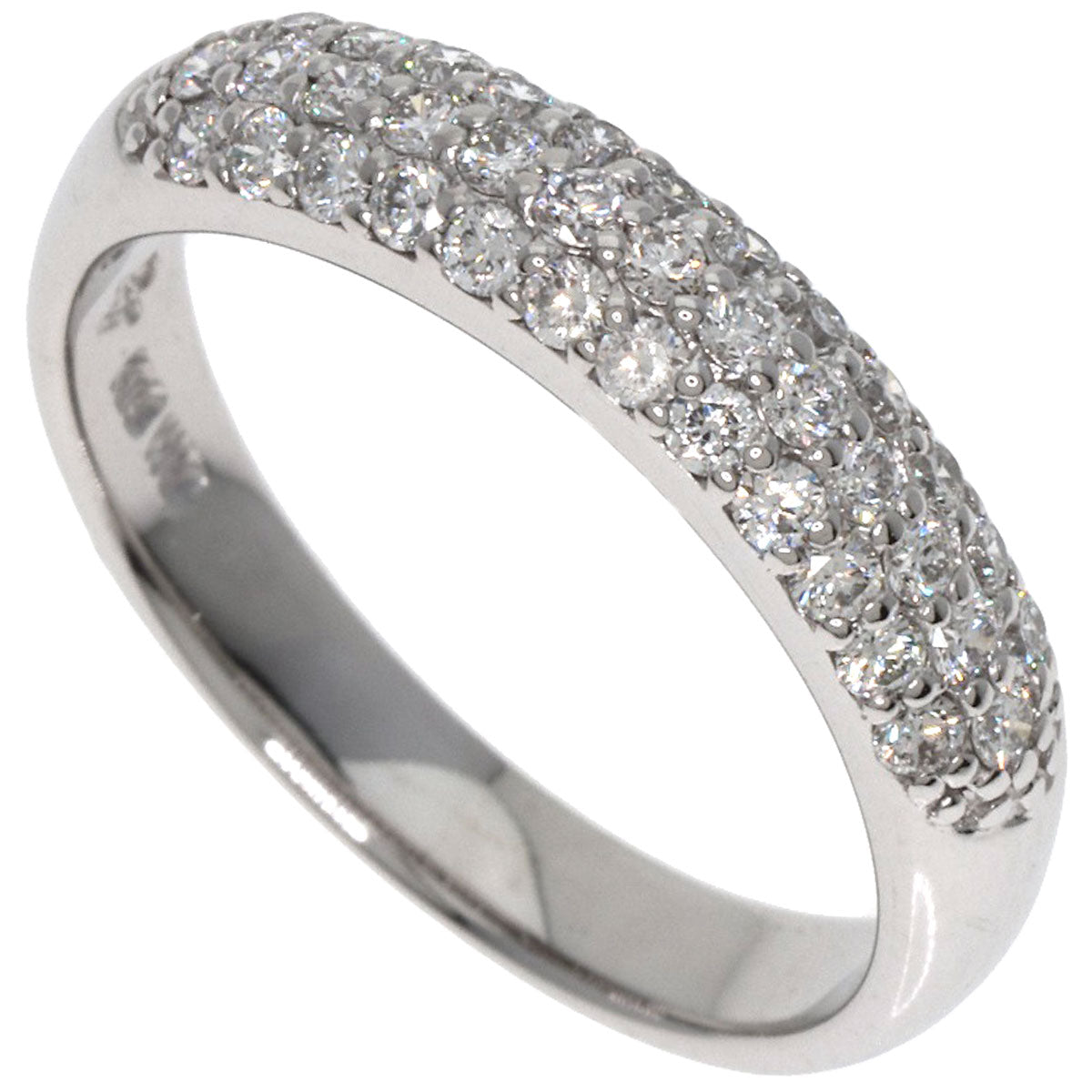 Ponte Vecchio Diamond Ring K18 White Gold Ladies [Used]