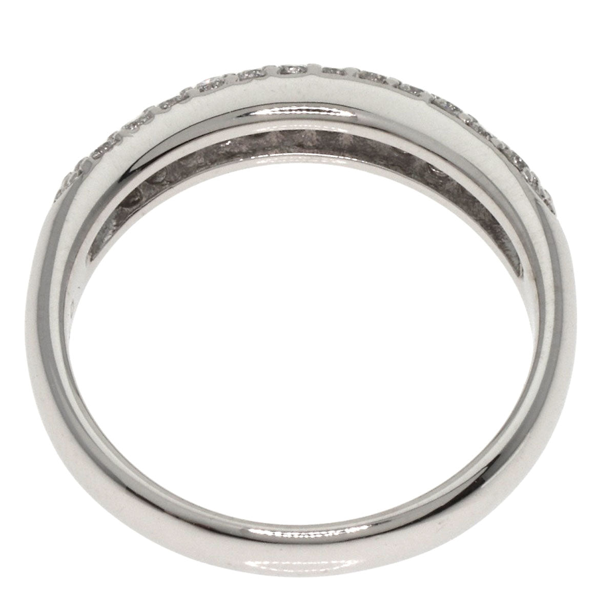 Ponte Vecchio Diamond Ring K18 White Gold Ladies [Used]