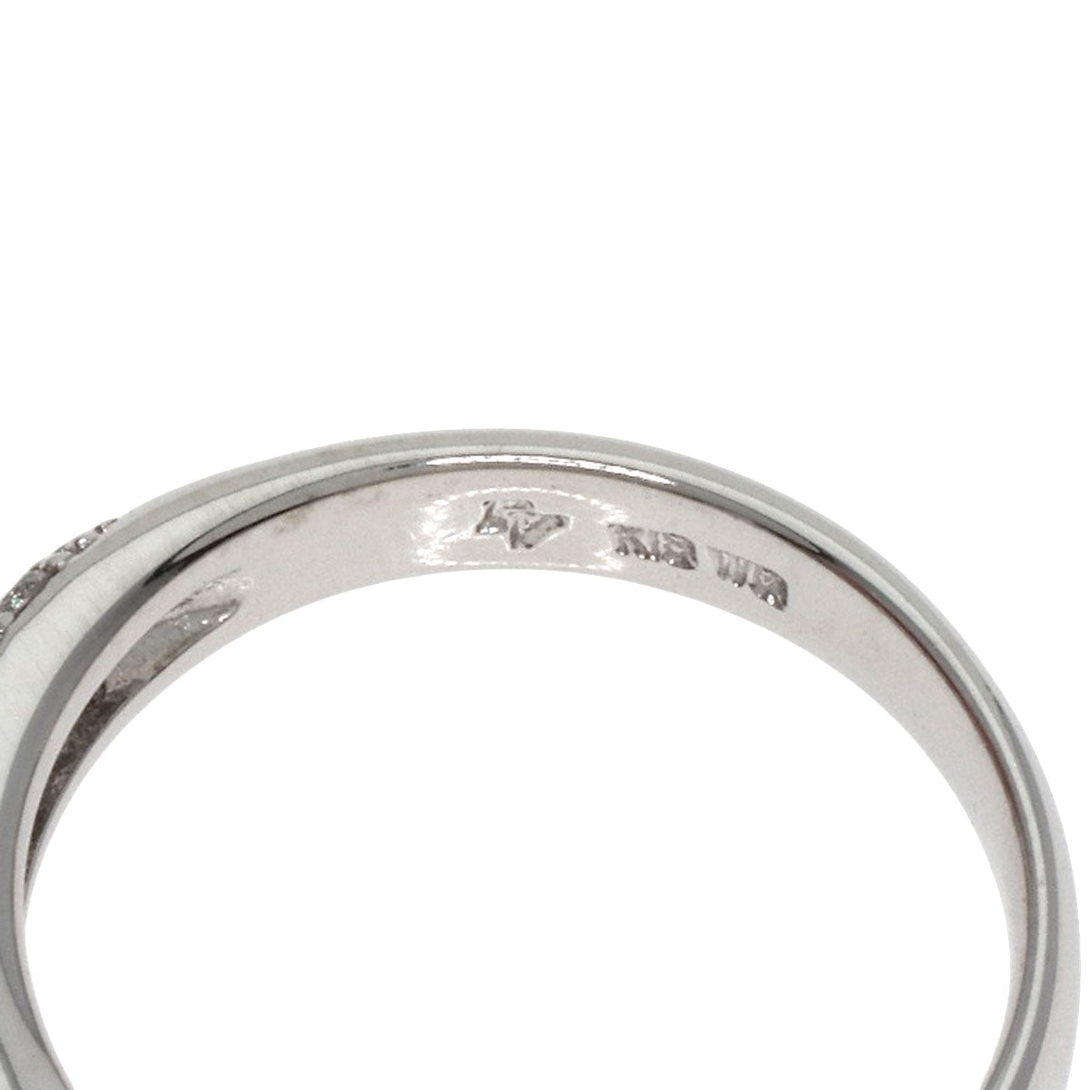 Ponte Vecchio Diamond Ring K18 White Gold Ladies [Used]