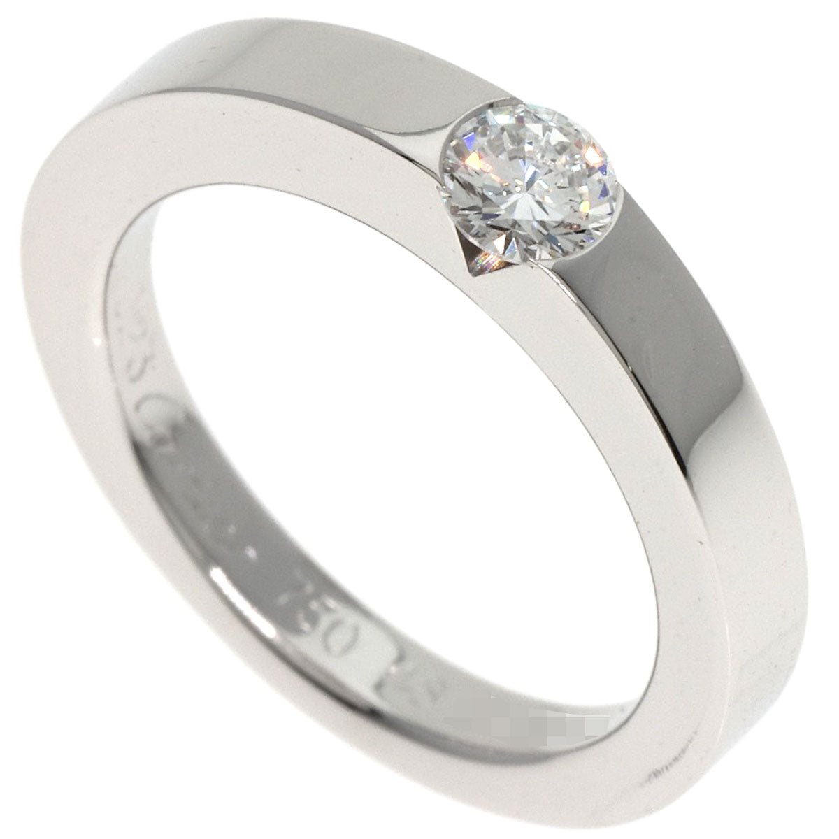 カルティエ デート ウィズ ダイヤモンド #48 リング・指輪 K18ホワイトゴールド レディース 【中古】【CARTIER】