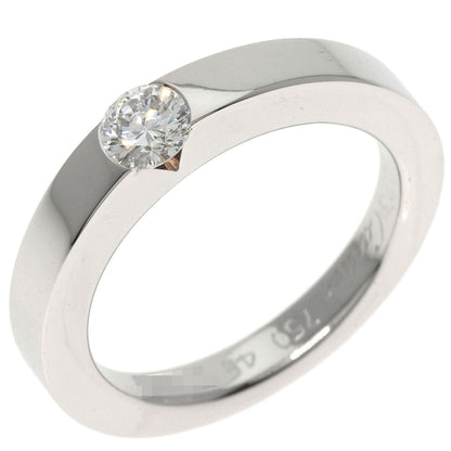 CARTIER   Ring Date with Diamond #48 K18 White Gold Ladies