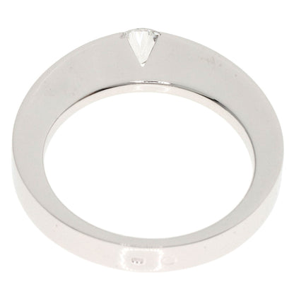 CARTIER   Ring Date with Diamond #48 K18 White Gold Ladies