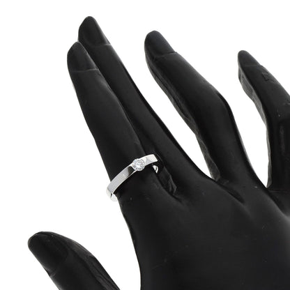 CARTIER   Ring Date with Diamond #48 K18 White Gold Ladies
