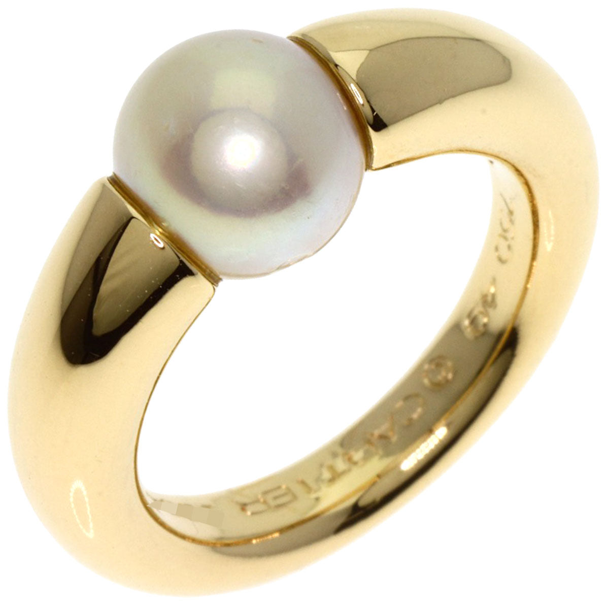 CARTIER   Ring Perla Pearl Pearl #49 K18 Yellow Gold Ladies