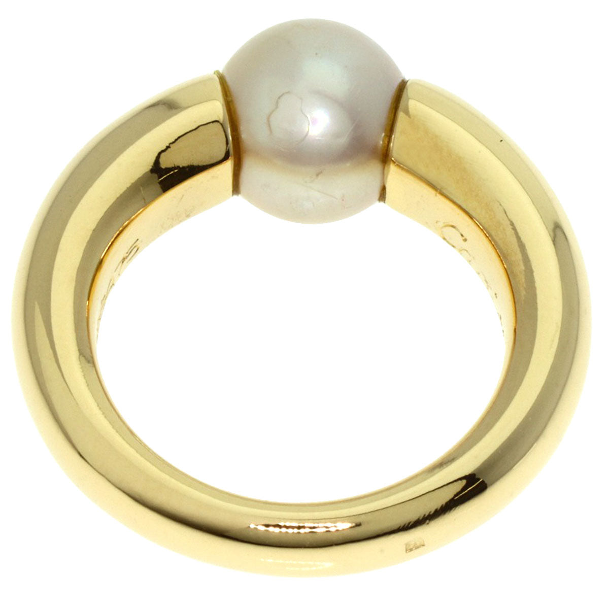 CARTIER   Ring Perla Pearl Pearl #49 K18 Yellow Gold Ladies