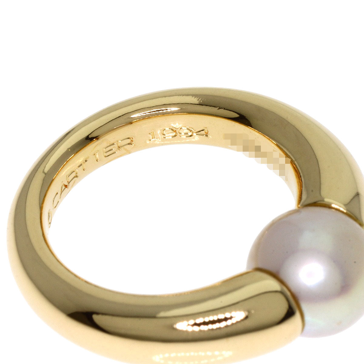 CARTIER   Ring Perla Pearl Pearl #49 K18 Yellow Gold Ladies