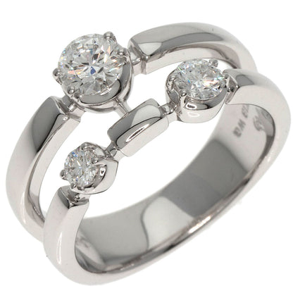 TASAKI Trilogy 3P Diamond Ring K18 White Gold Ladies [Used]