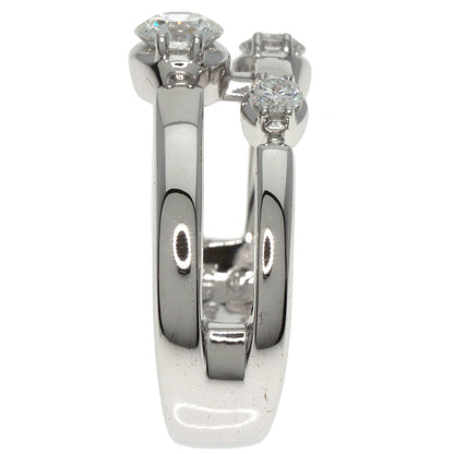 TASAKI Trilogy 3P Diamond Ring K18 White Gold Ladies [Used]