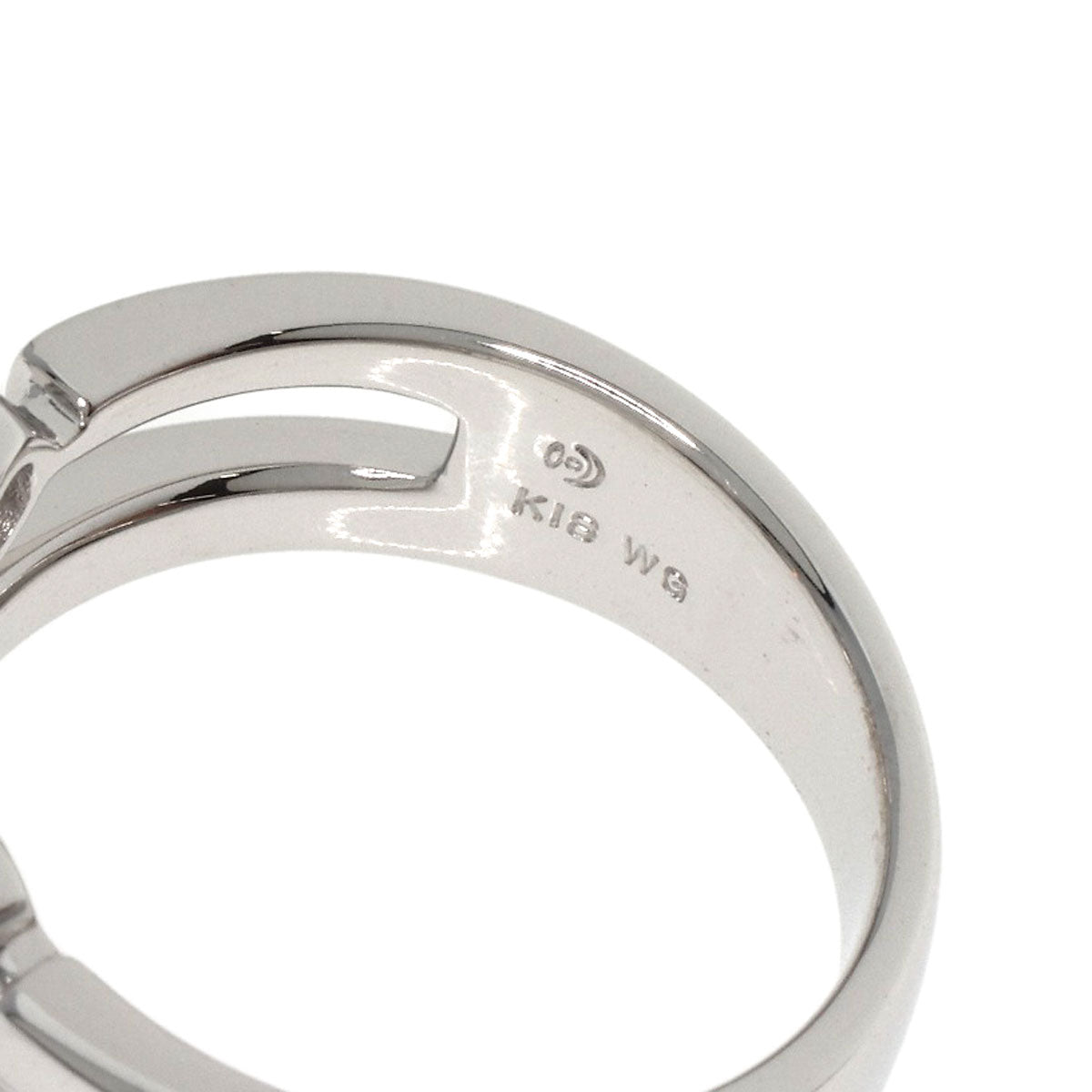 TASAKI Trilogy 3P Diamond Ring K18 White Gold Ladies [Used]