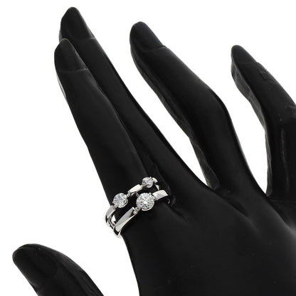 TASAKI Trilogy 3P Diamond Ring K18 White Gold Ladies [Used]