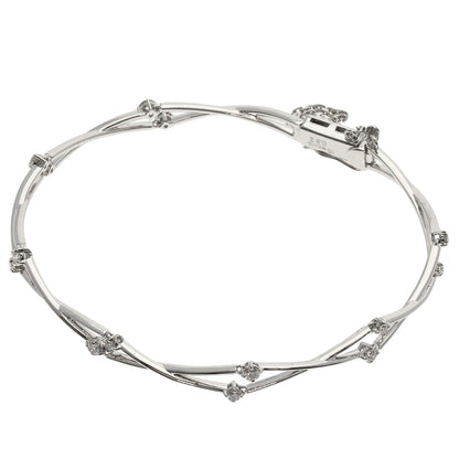 TASAKI Diamond Bracelet K18 White Gold Ladies [Used]