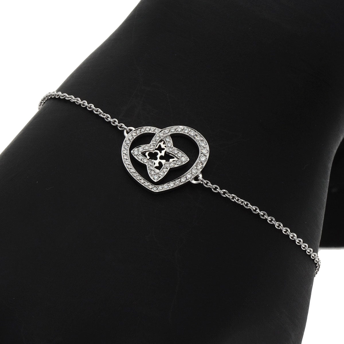 LOUIS VUITTON Cool Heart Diamond Bracelet Bracelet K18 White Gold Ladies [Used]