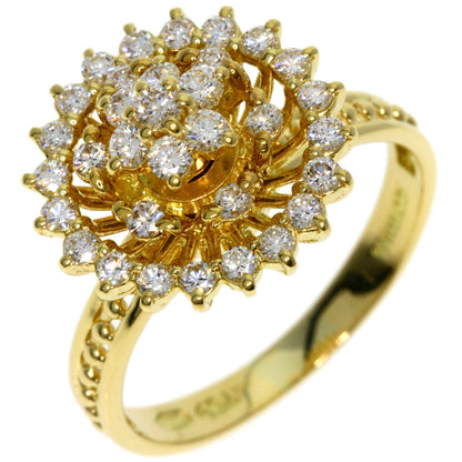 WALTHAM   Ring swing diamond K18 Yellow Gold Ladies