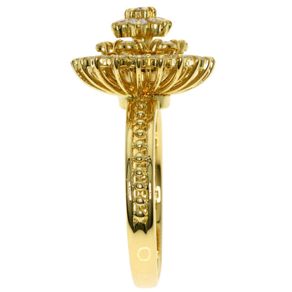 WALTHAM   Ring swing diamond K18 Yellow Gold Ladies