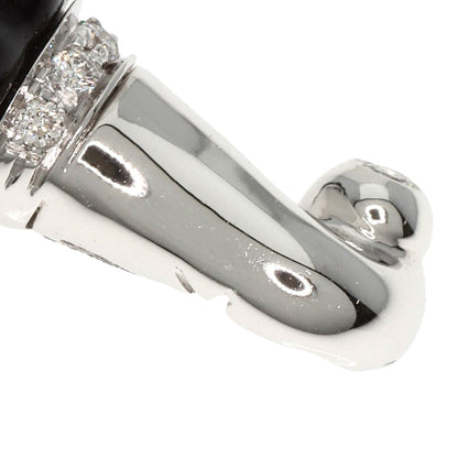 Chanclair Maxi Cornet Diamond Onyx Pendant top K18 White Gold 4g　Ladies