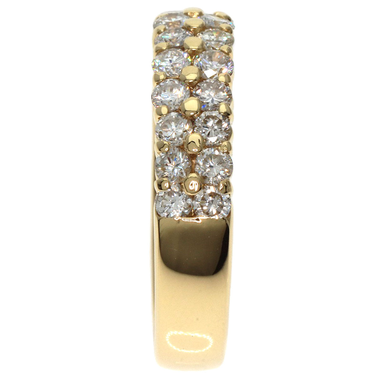 1.01ct Diamond Ring K18 Yellow Gold  5.3g　Ladies