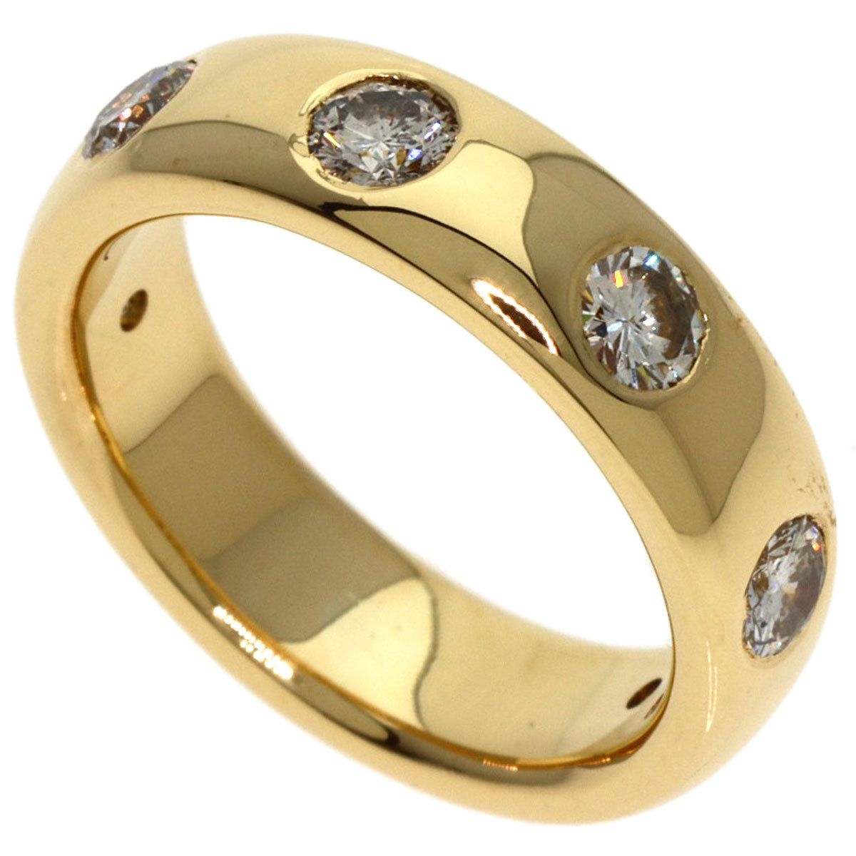 0.863ct 6P Diamond Ring K18 Yellow Gold  7.47g　Ladies