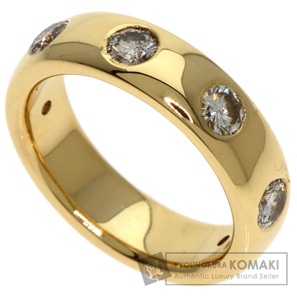 0.863ct 6P Diamond Ring K18 Yellow Gold  7.47g　Ladies