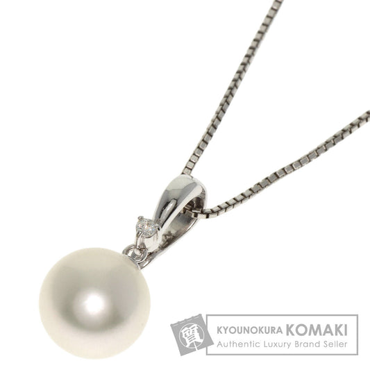 Pearl Pearl Necklace K18 White Gold PT850 7.4g　Ladies