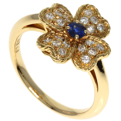 NINA RICCI   Ring Sapphire Diamond K18 Yellow Gold Ladies