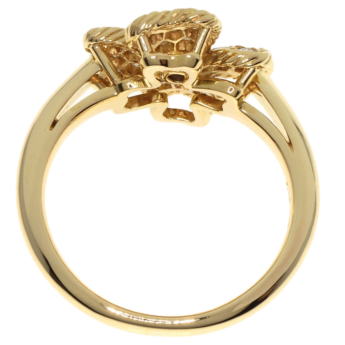 NINA RICCI   Ring Sapphire Diamond K18 Yellow Gold Ladies