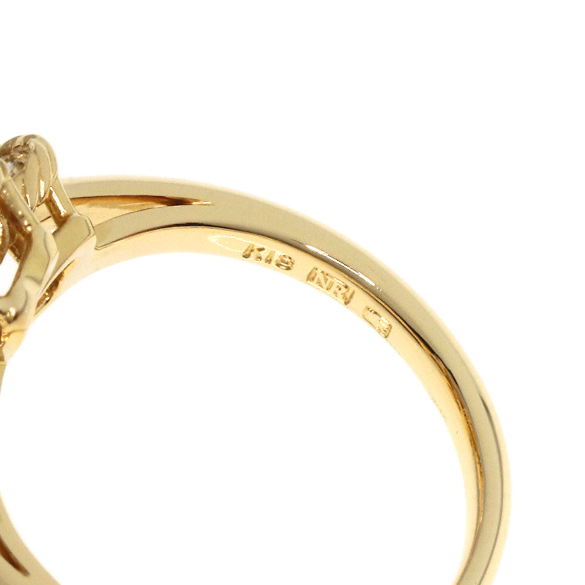 NINA RICCI   Ring Sapphire Diamond K18 Yellow Gold Ladies