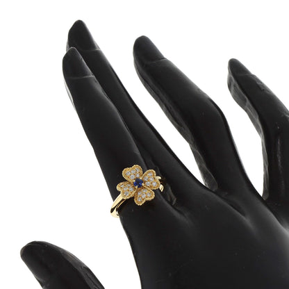 NINA RICCI   Ring Sapphire Diamond K18 Yellow Gold Ladies