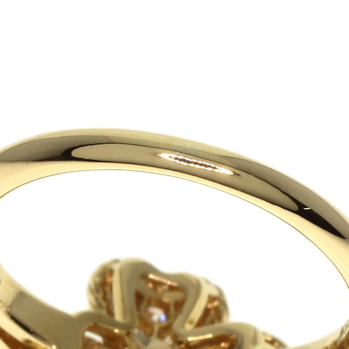 NINA RICCI   Ring Sapphire Diamond K18 Yellow Gold Ladies