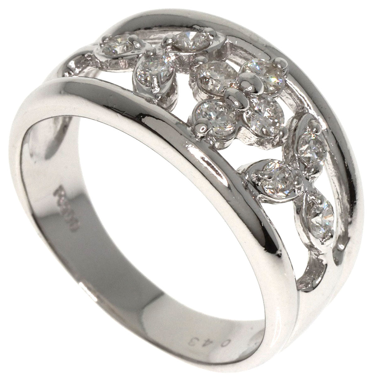 0.43ct Diamond Ring Platinum PT900  7.2g　Ladies