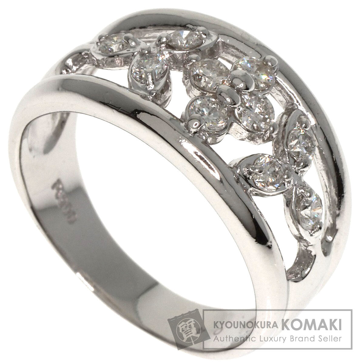 0.43ct Diamond Ring Platinum PT900  7.2g　Ladies