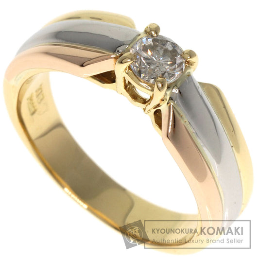 0.31ct Diamond Ring K18 White Gold 18K 7.1g　Ladies