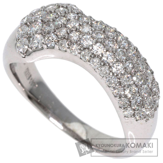 0.72ct Diamond Ring K18 White Gold  3.9g　Ladies