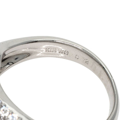 0.72ct Diamond Ring K18 White Gold  3.9g　Ladies