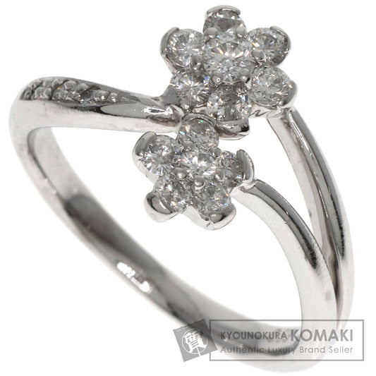 0.53ct Diamond Ring K18 White Gold  3.8g　Ladies