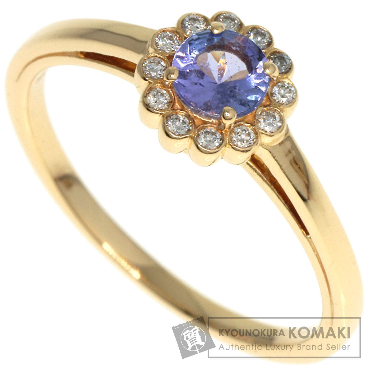 VANDOME   Ring Tanzanite Diamond K18 Yellow Gold Ladies