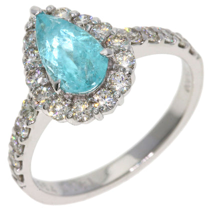 0.964ct Paraiba tourmaline Diamond Ring Platinum PT900  4.2g　Ladies