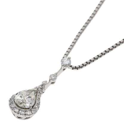 1.02ct Diamond Necklace Platinum PT900 PT850 9.24g　Ladies