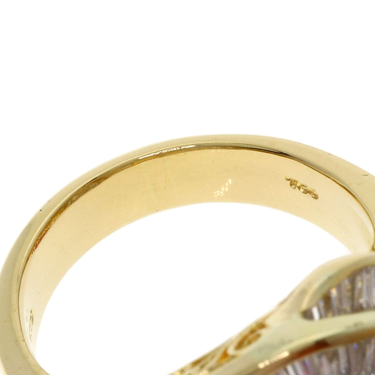 White Pearl Pearl Pearl Ring K18 Yellow Gold 19.2g　Ladies