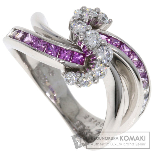 Jeunet   Ring Pink Sapphire Diamond K18 White Gold Ladies