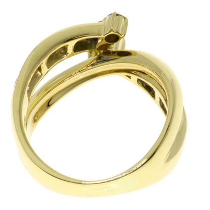 Jeunet   Ring Sapphire Diamond K18 Yellow Gold Ladies