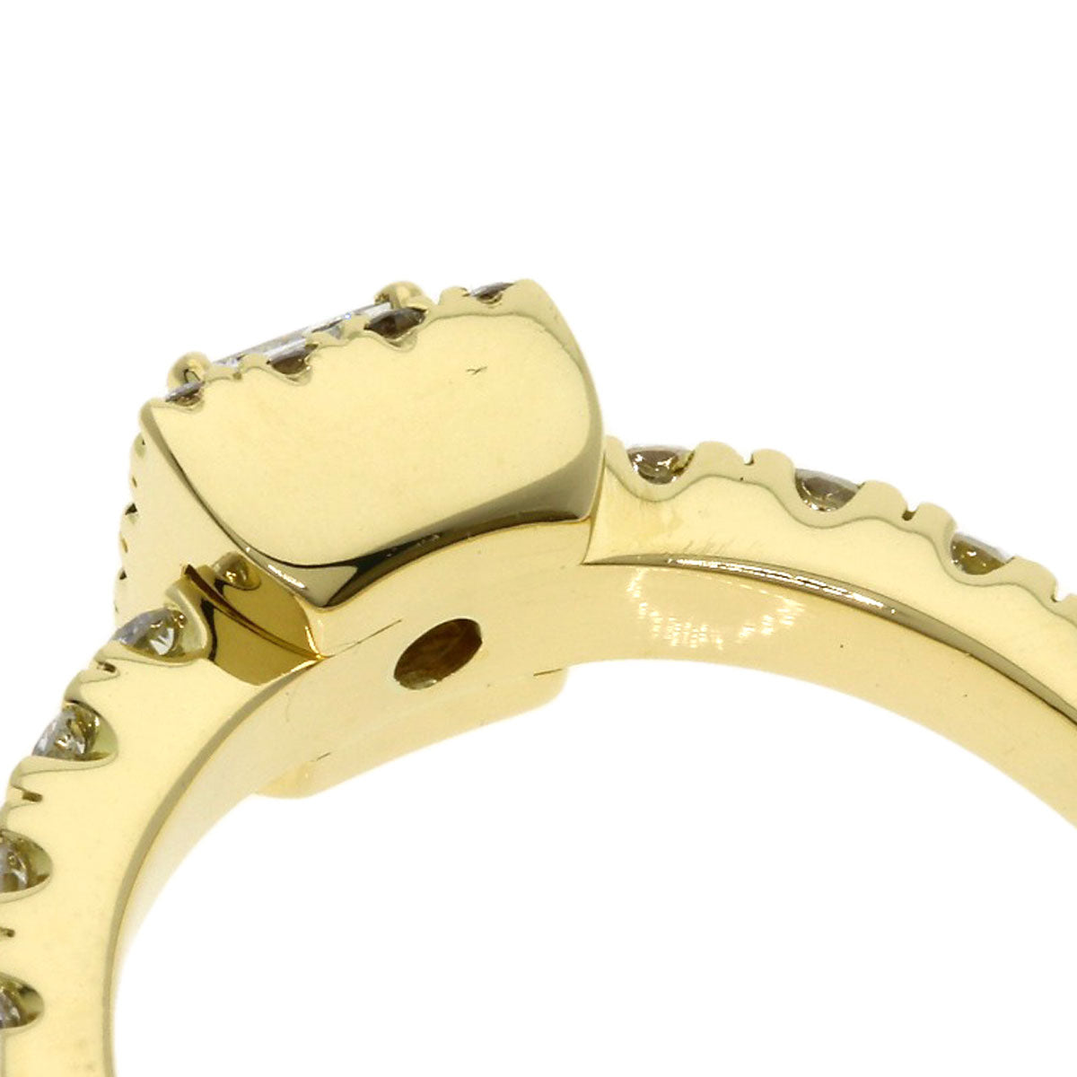 0.41ct Diamond Ring K18 Yellow Gold  8.2g　Ladies