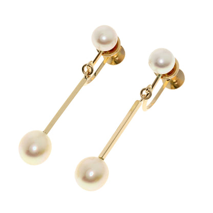 Pearl Pearl Earring K14 Pink Gold  3.3g　Ladies